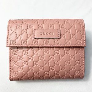 Gucci GG Microguccissima Card Case Snap Wallet NEW IN BOX